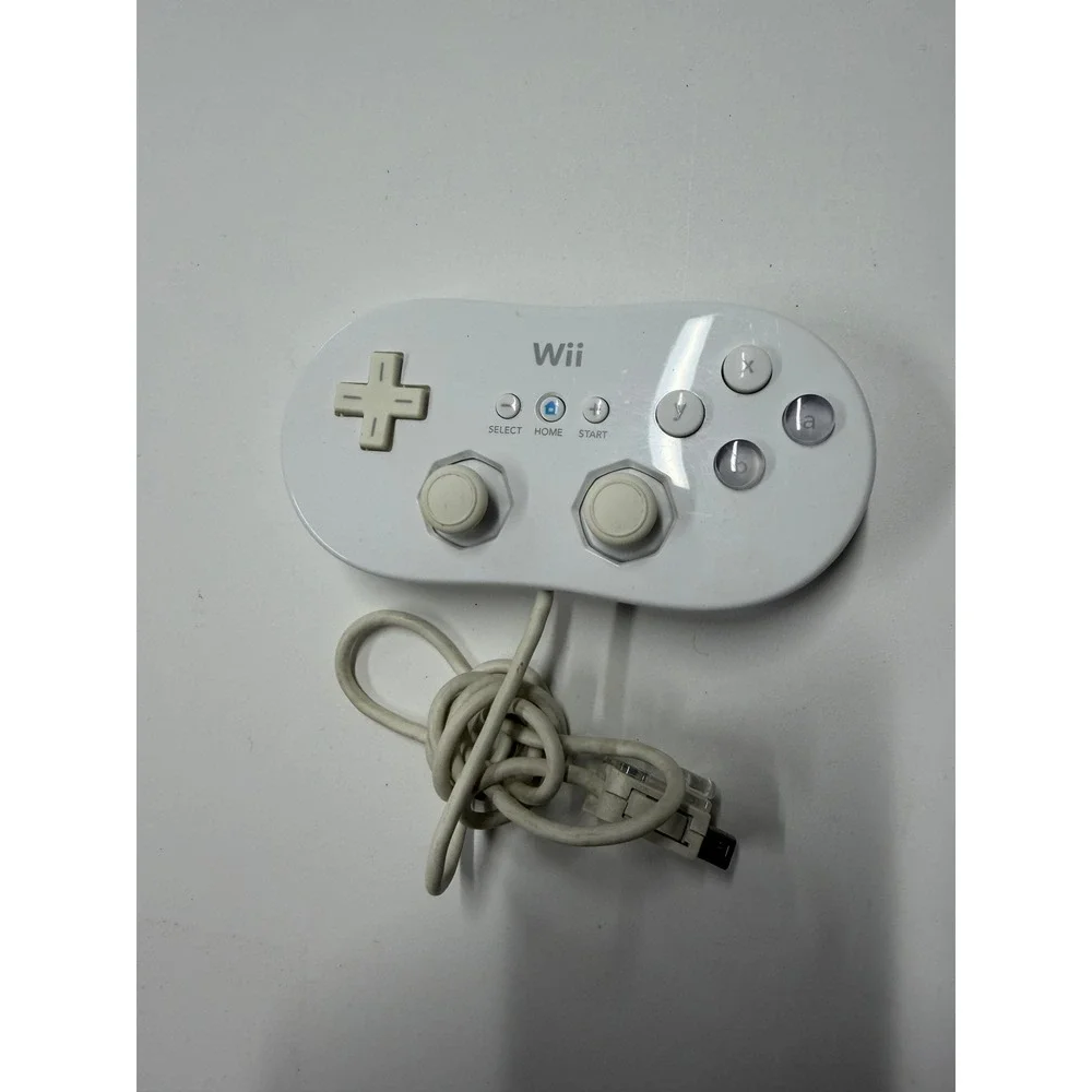 Nintendo Wii Classic Controller RVL-005 White OEM Wired Gamepad Genuine